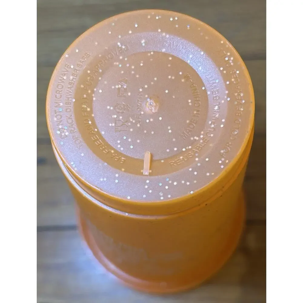 Orange Glitter 24 oz Tumbler